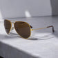 RAY-BAN AVIATOR GOLD  LARGE METAL POLARIZED RB3025 003/58
