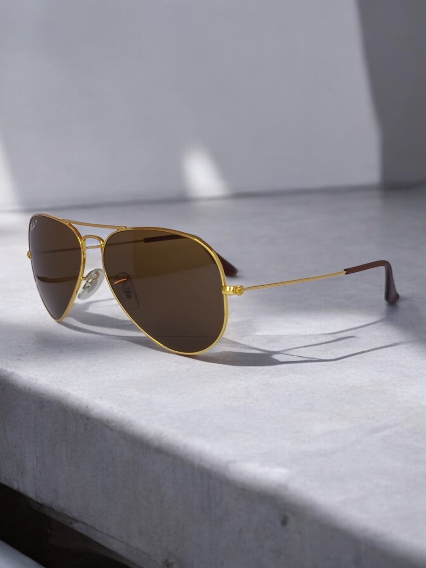 RAY-BAN AVIATOR GOLD  LARGE METAL POLARIZED RB3025 003/58