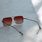 Royal Enfield Brown Metal Sunglass RE 20006 C06