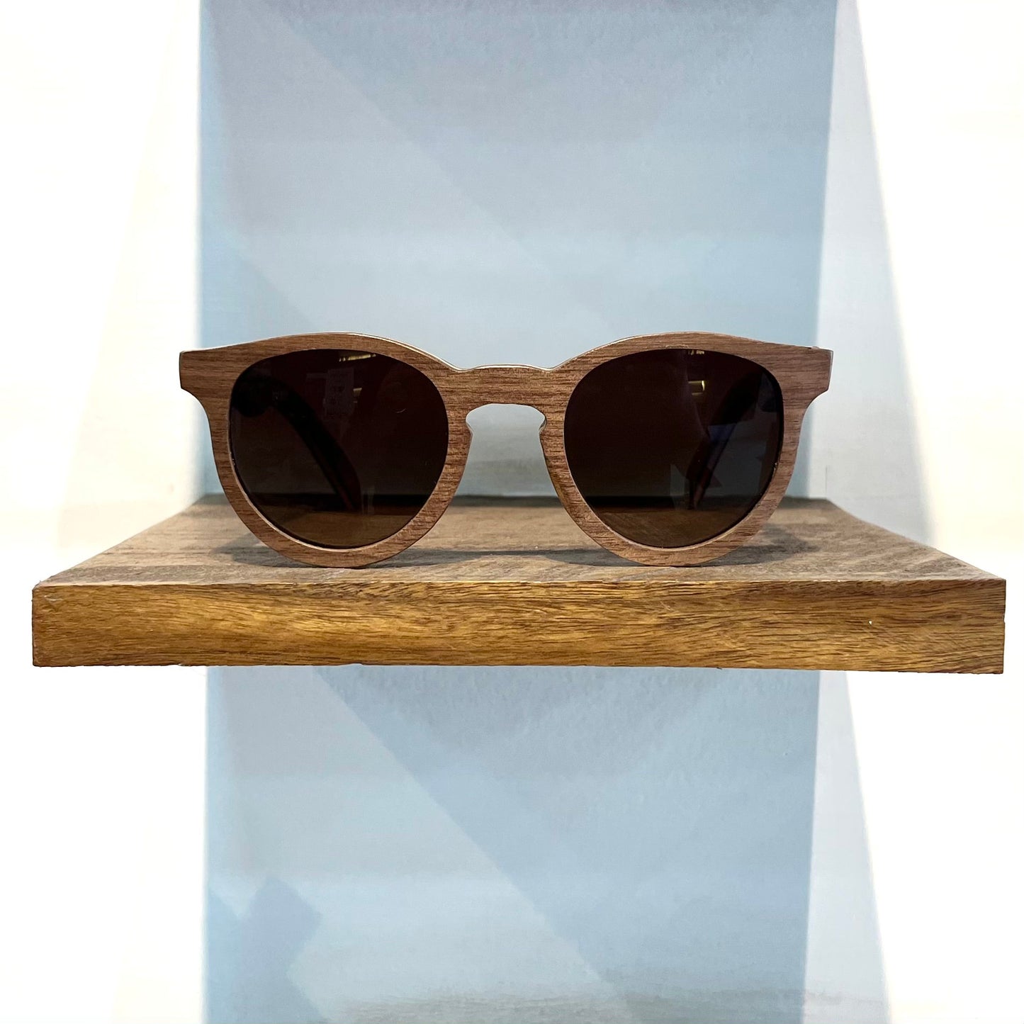 YOGYA WOOD ROUND SUNGLASSES
