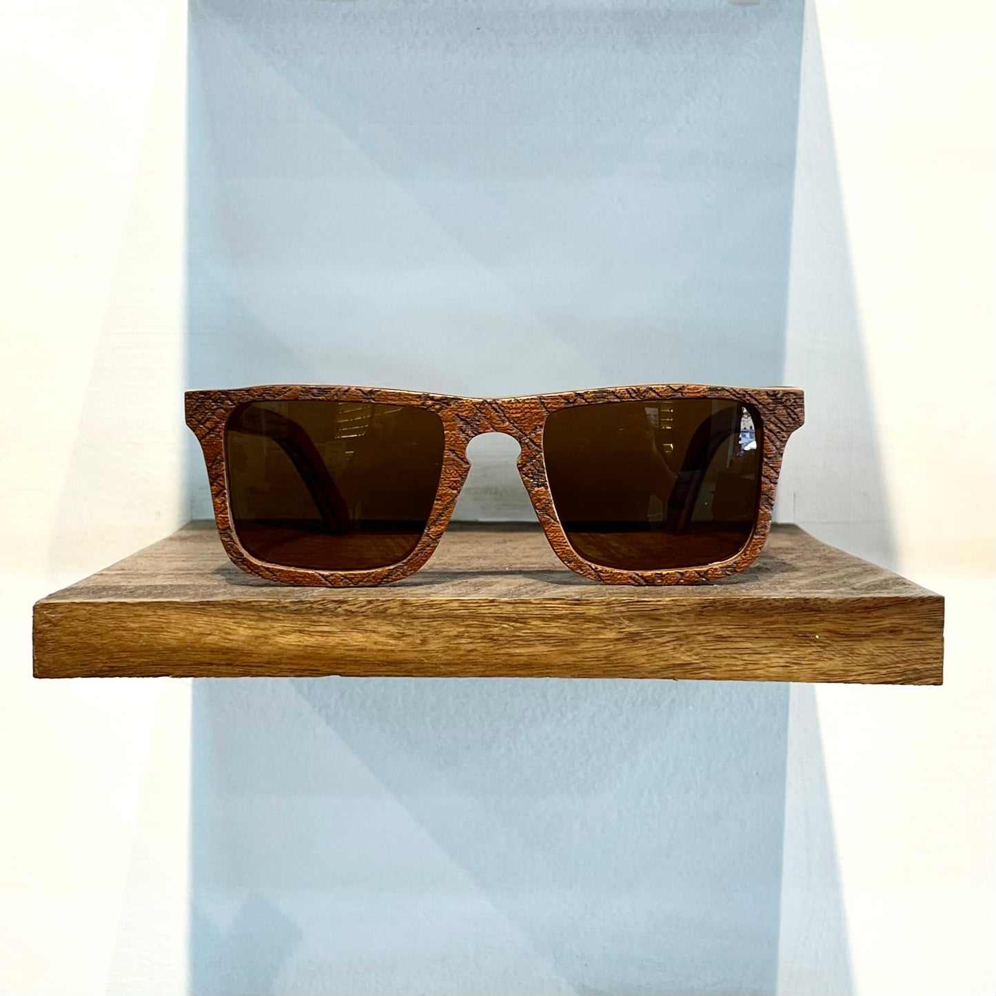 YOGYA WOOD SQUARE SUNGLASSES