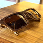YOGYA WOOD SUNGLASSES WITH TEXTURE
