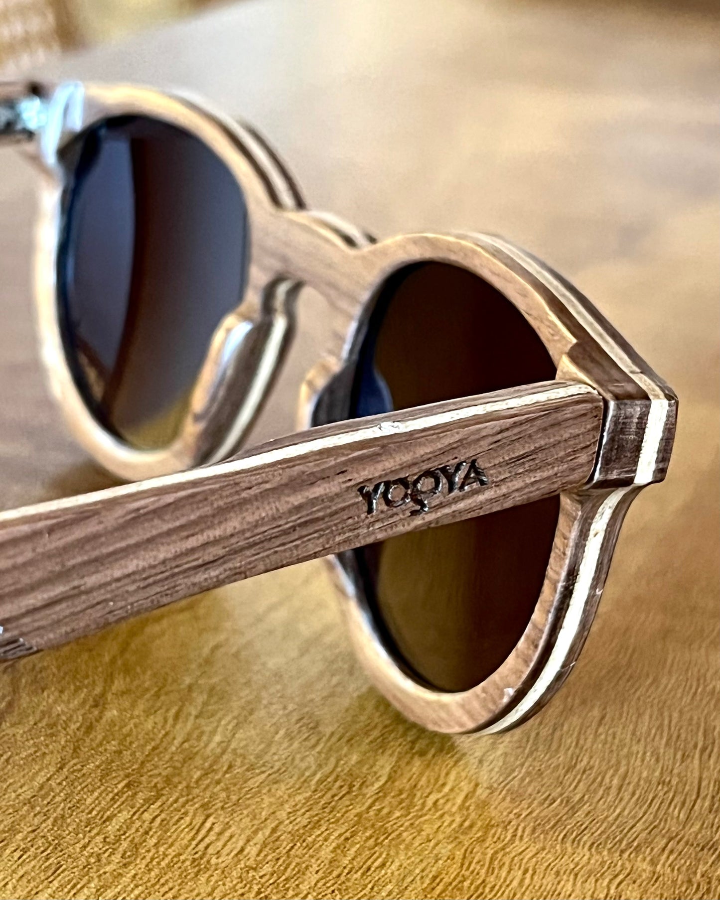 YOGYA WOOD ROUND SUNGLASSES